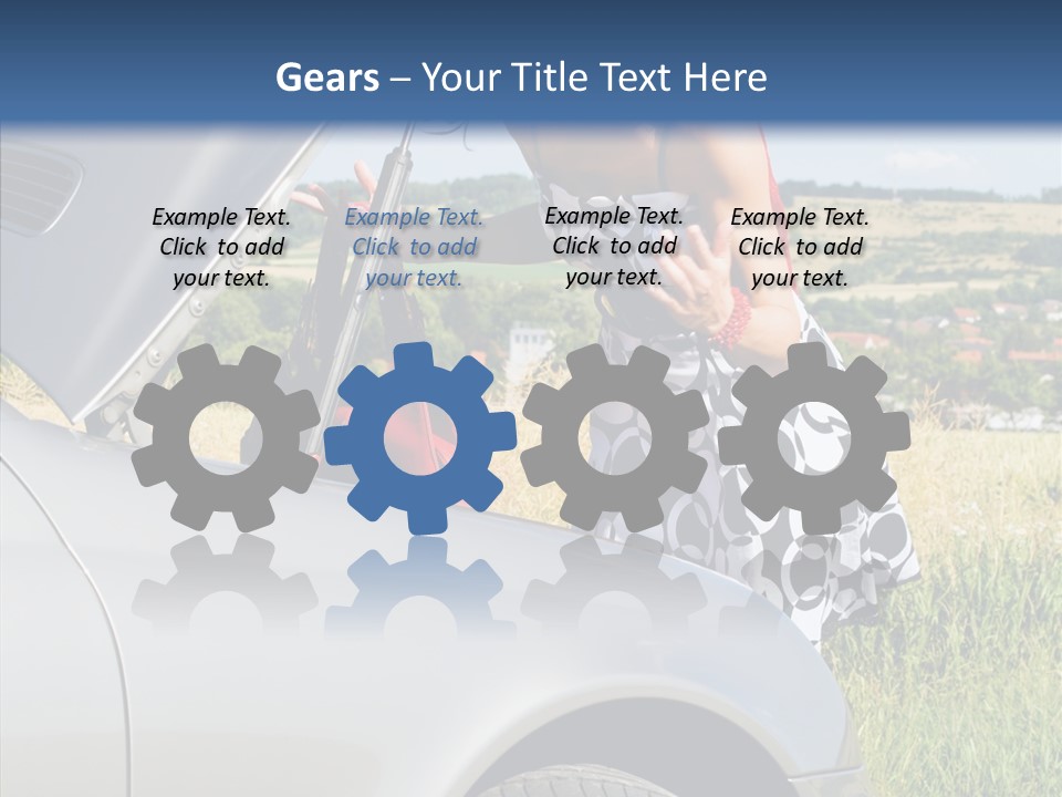 Beauty Car Road PowerPoint Template