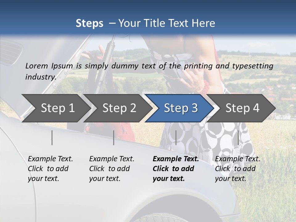 Beauty Car Road PowerPoint Template