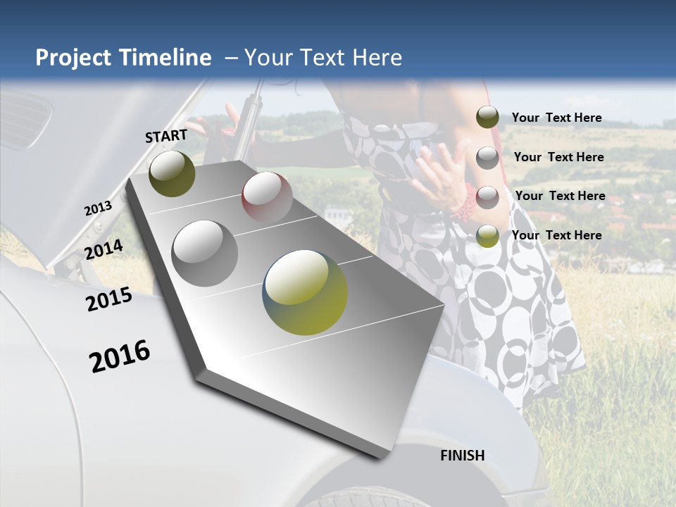 Beauty Car Road PowerPoint Template