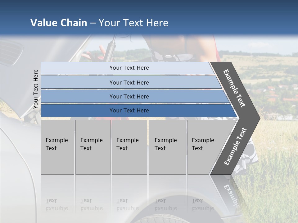 Beauty Car Road PowerPoint Template