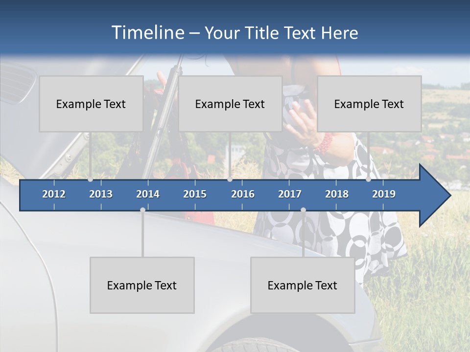 Beauty Car Road PowerPoint Template