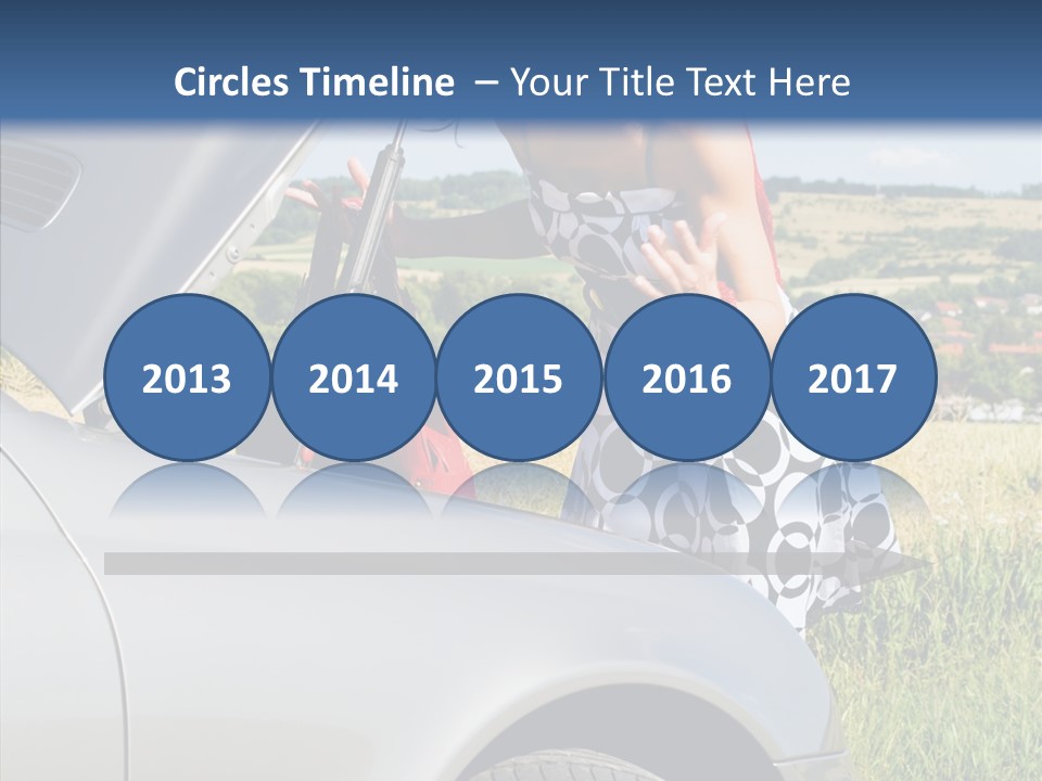 Beauty Car Road PowerPoint Template