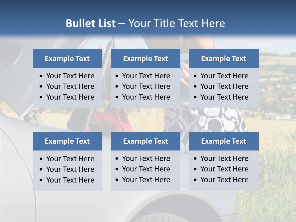 Beauty Car Road PowerPoint Template