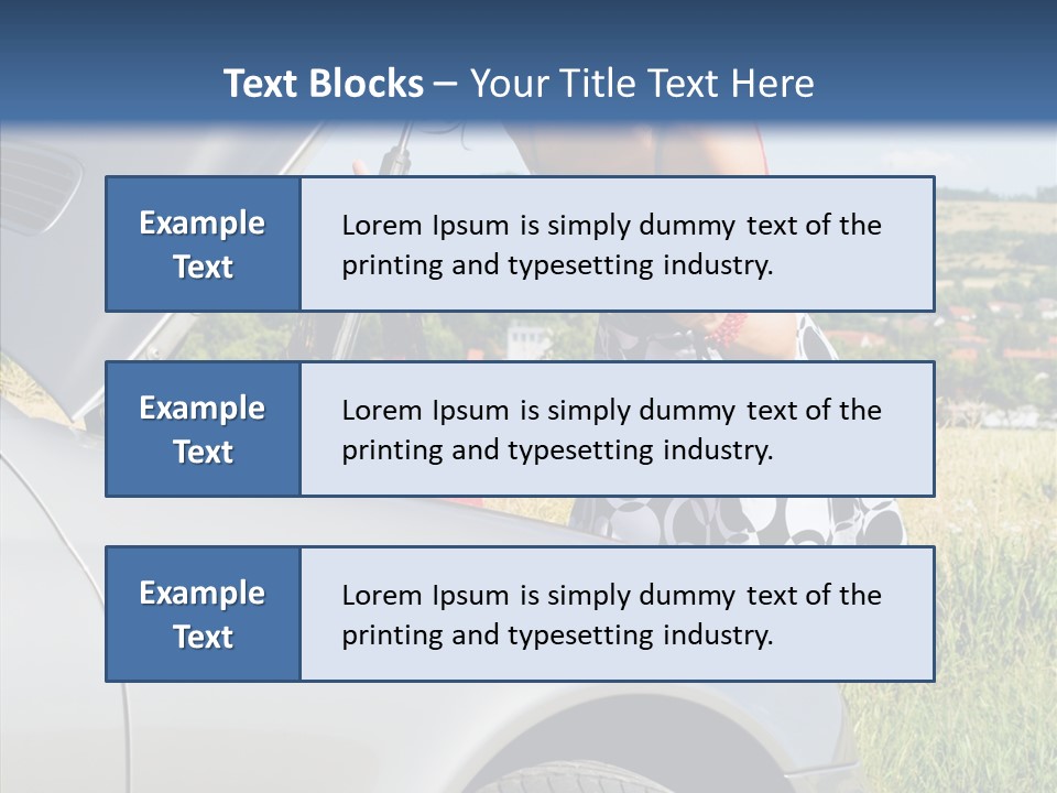 Beauty Car Road PowerPoint Template