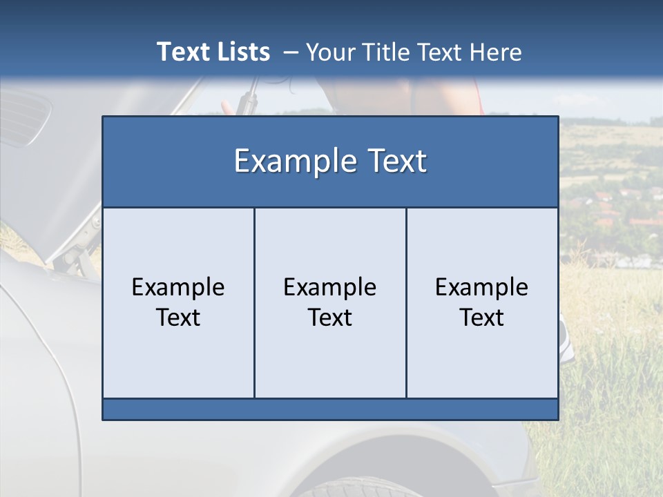 Beauty Car Road PowerPoint Template
