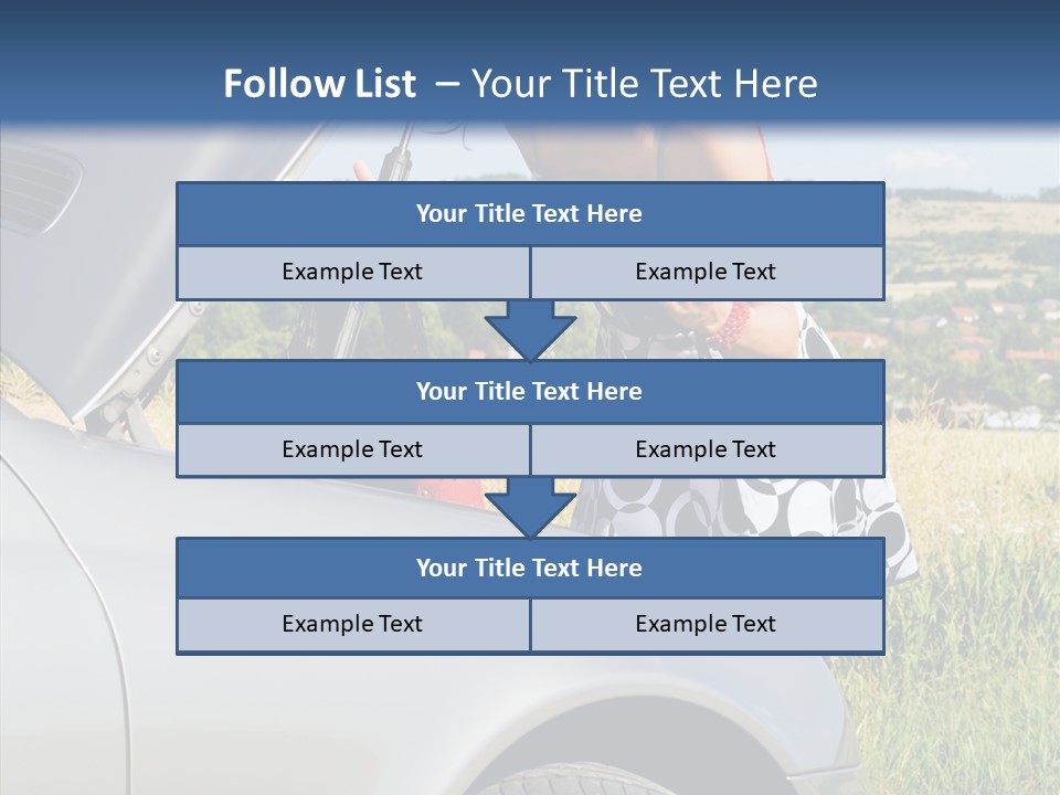 Beauty Car Road PowerPoint Template