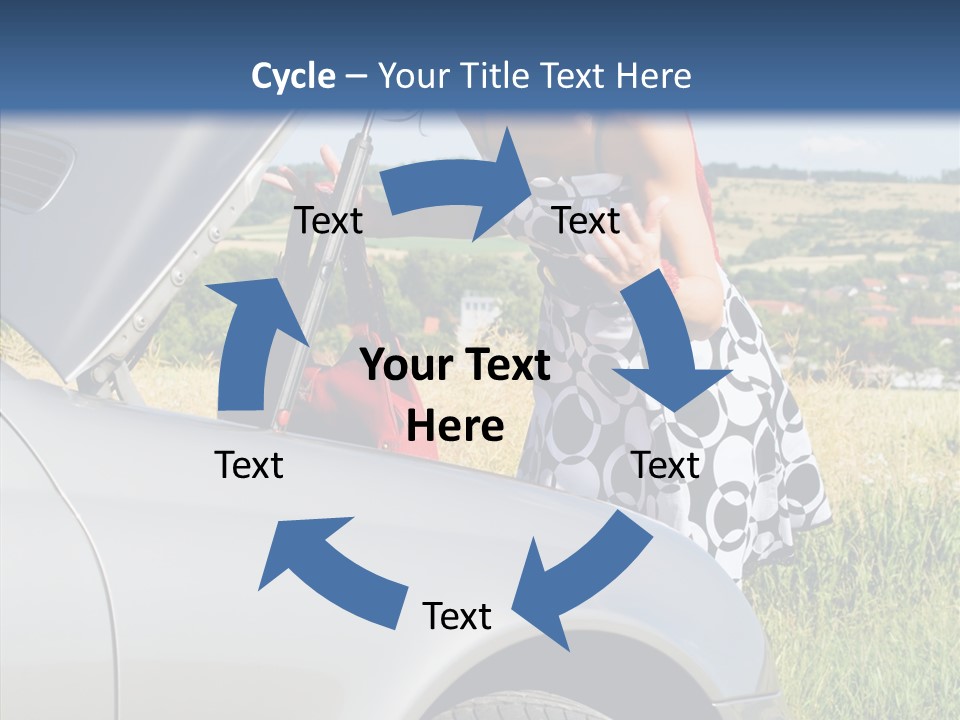 Beauty Car Road PowerPoint Template