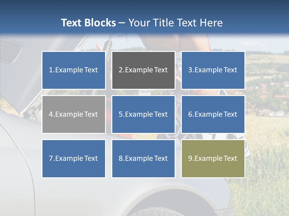 Beauty Car Road PowerPoint Template