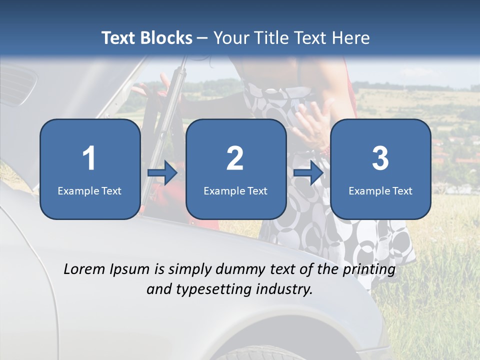 Beauty Car Road PowerPoint Template