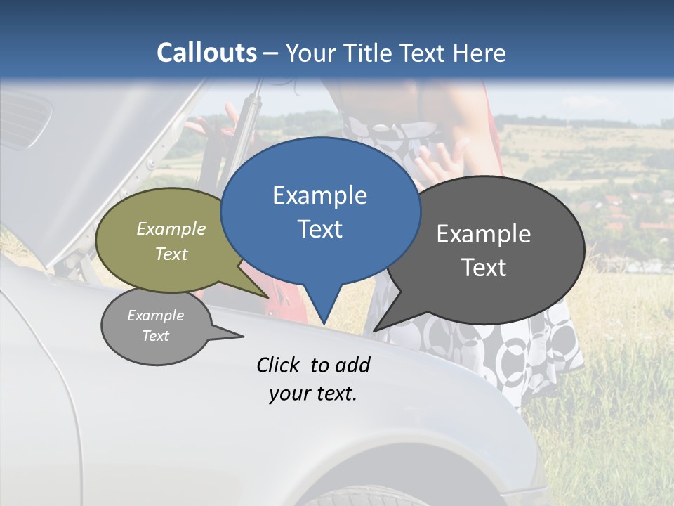 Beauty Car Road PowerPoint Template