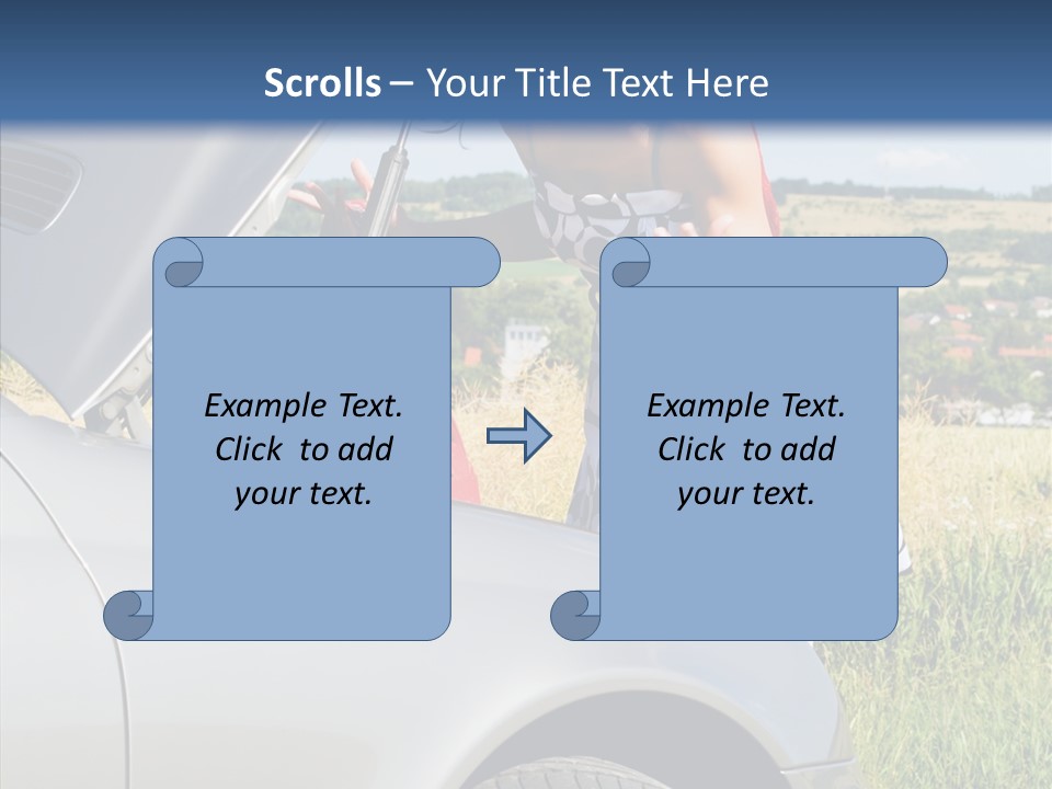 Beauty Car Road PowerPoint Template