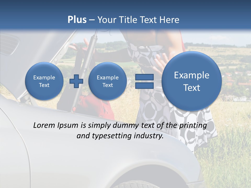 Beauty Car Road PowerPoint Template