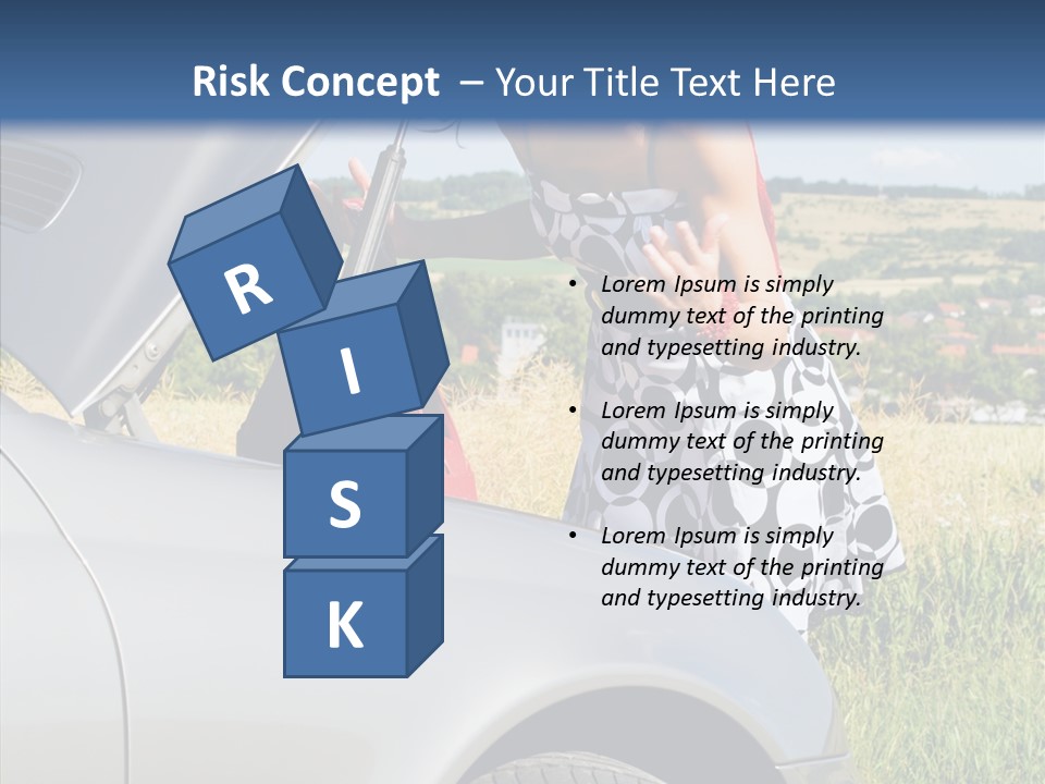 Beauty Car Road PowerPoint Template