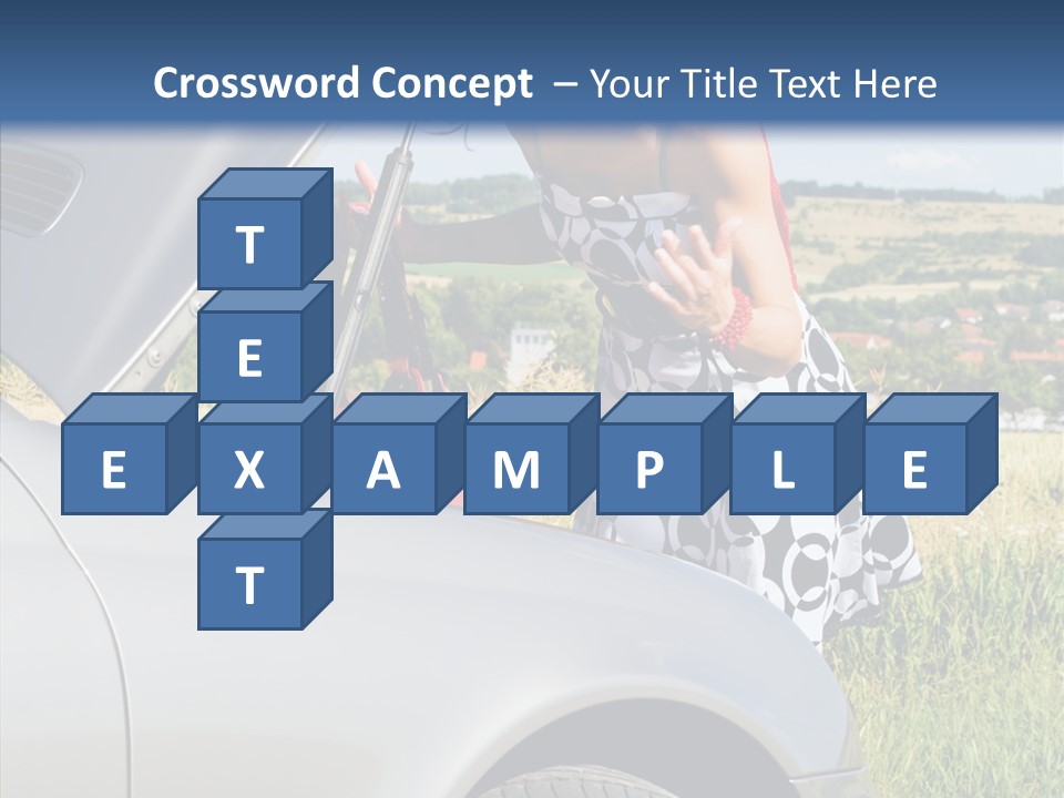 Beauty Car Road PowerPoint Template