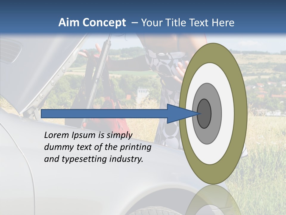 Beauty Car Road PowerPoint Template