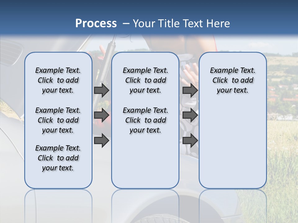 Beauty Car Road PowerPoint Template