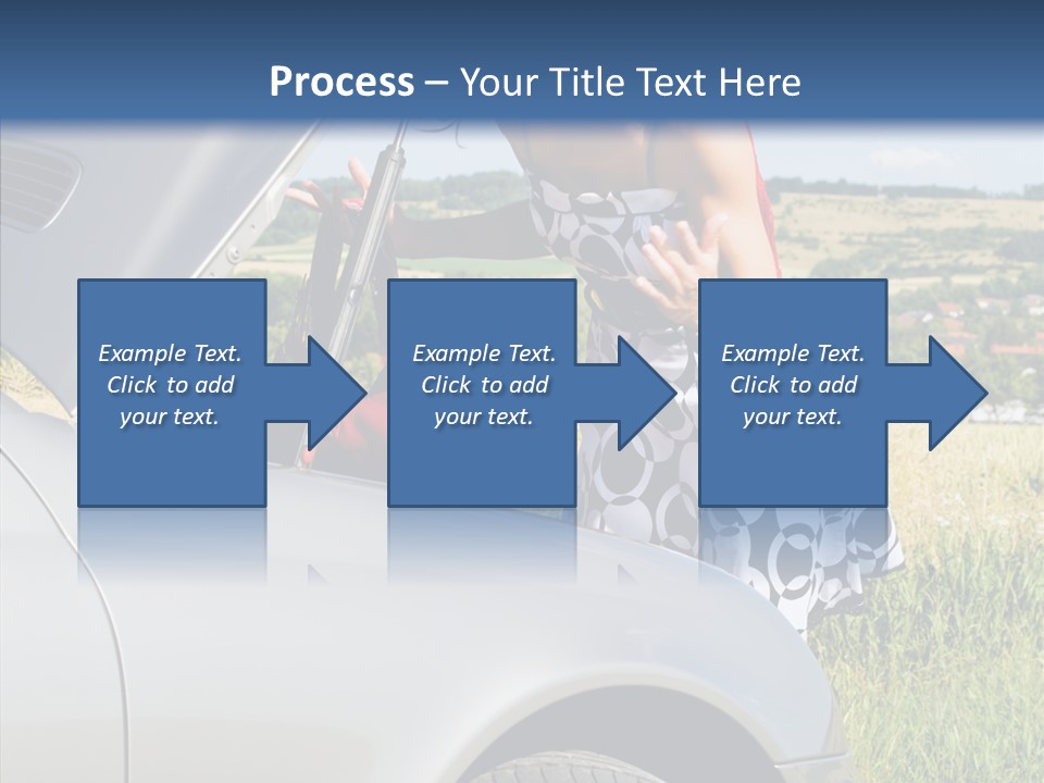 Beauty Car Road PowerPoint Template