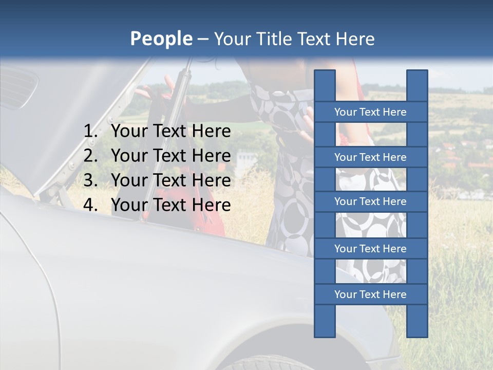 Beauty Car Road PowerPoint Template