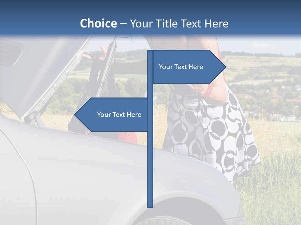 Beauty Car Road PowerPoint Template