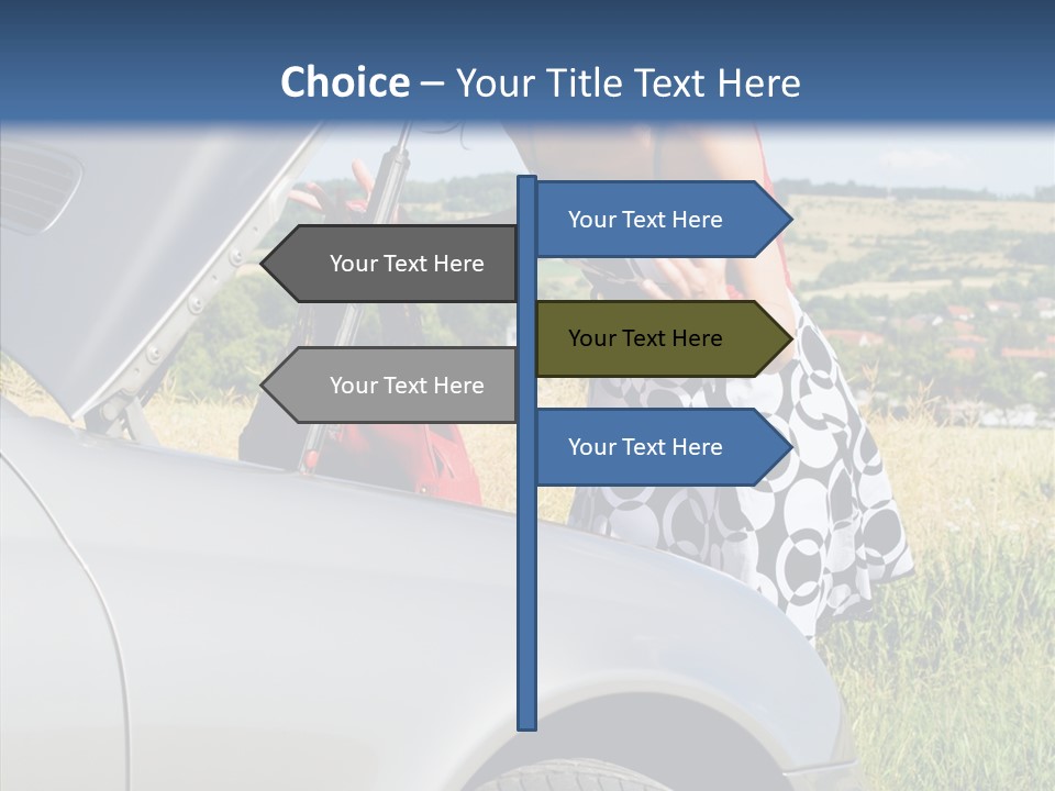 Beauty Car Road PowerPoint Template