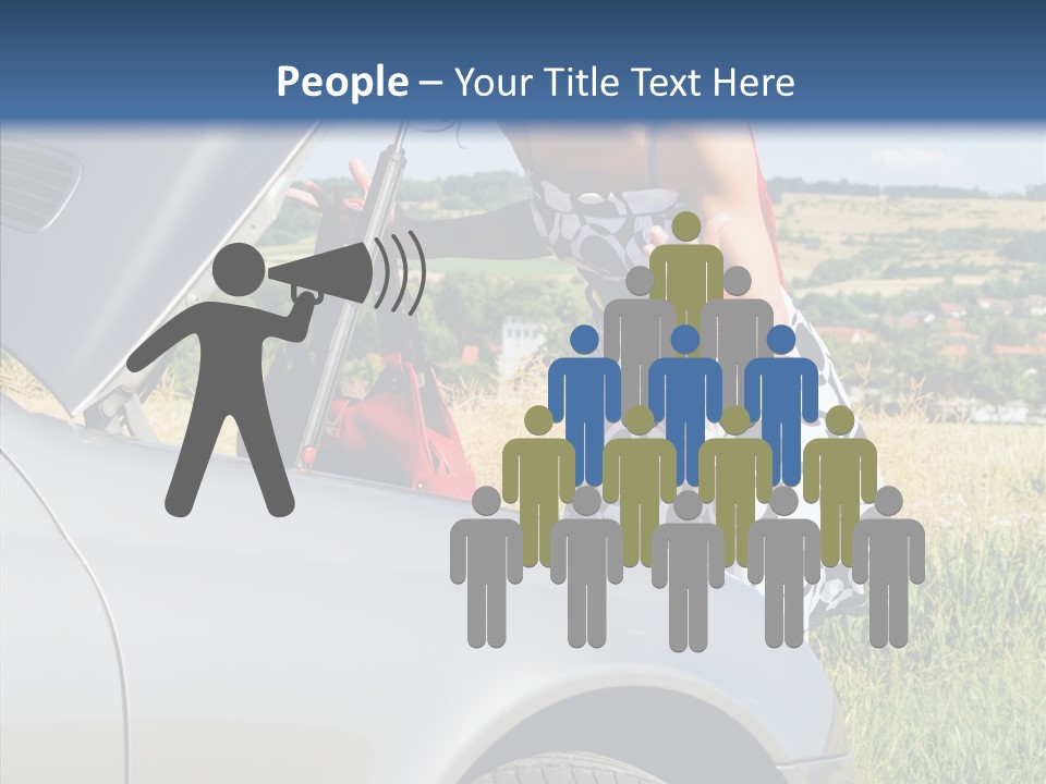 Beauty Car Road PowerPoint Template