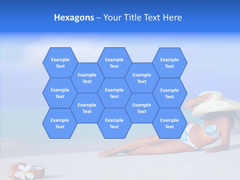 Sea Bikini Female PowerPoint Template