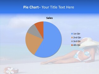 Sea Bikini Female PowerPoint Template