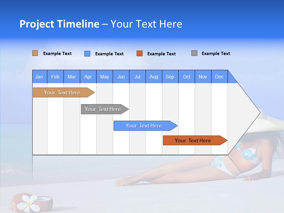 Sea Bikini Female PowerPoint Template