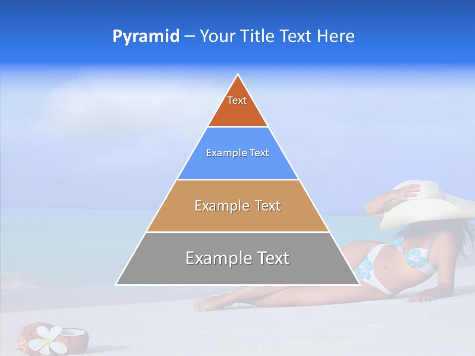 Sea Bikini Female PowerPoint Template