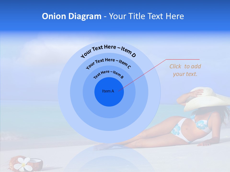 Sea Bikini Female PowerPoint Template