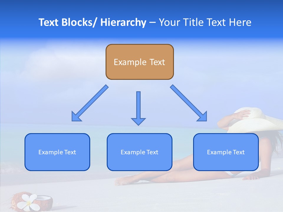 Sea Bikini Female PowerPoint Template