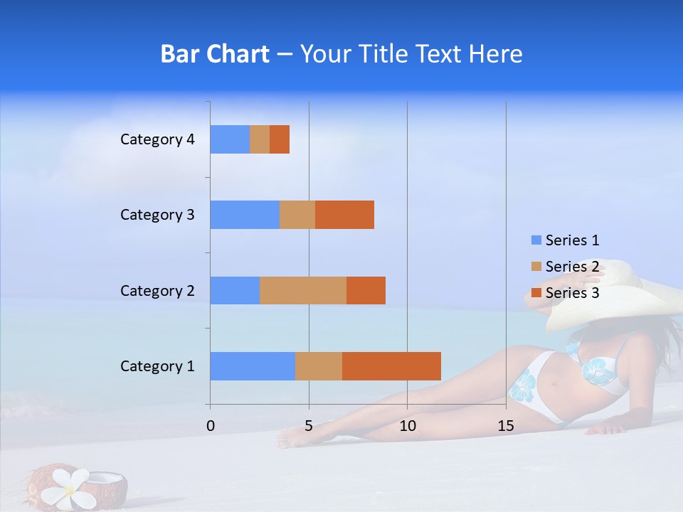 Sea Bikini Female PowerPoint Template