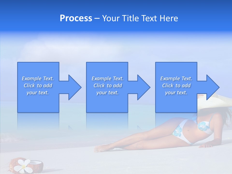 Sea Bikini Female PowerPoint Template