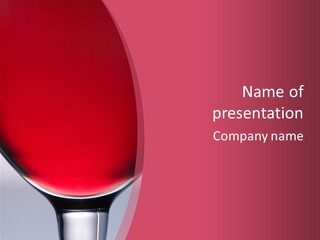 Splashing Rose Bottle PowerPoint Template