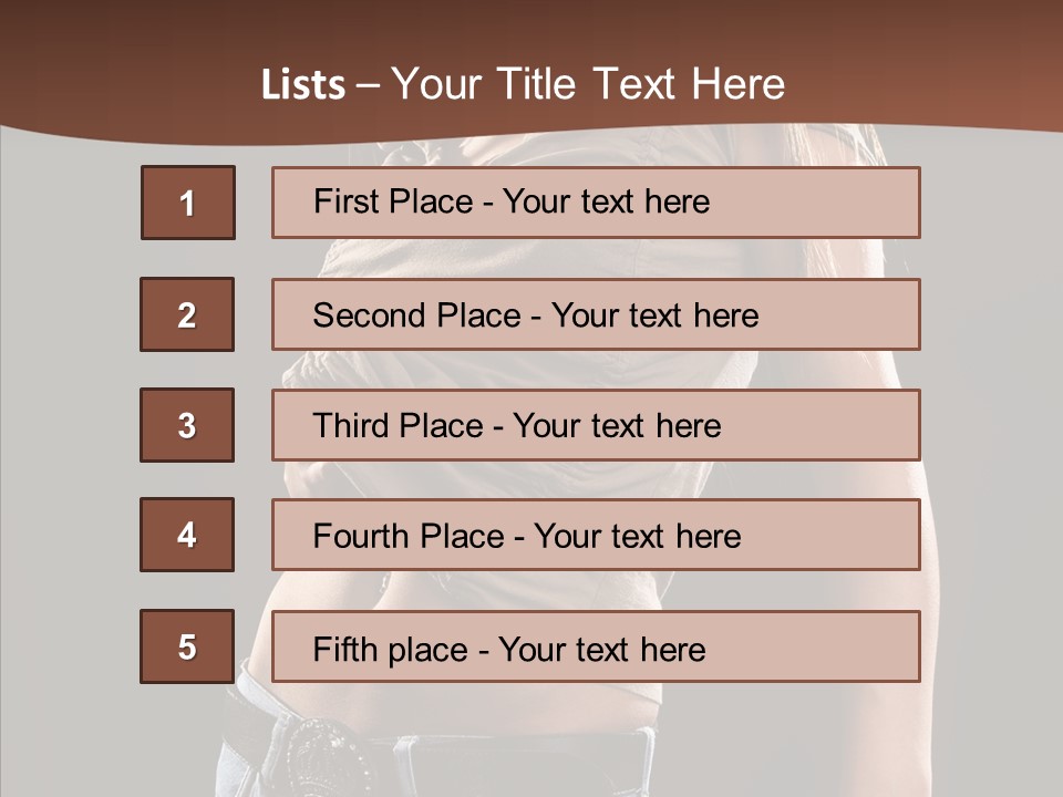 Skin Hairstyle Music PowerPoint Template