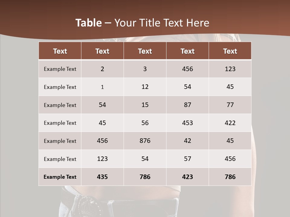 Skin Hairstyle Music PowerPoint Template