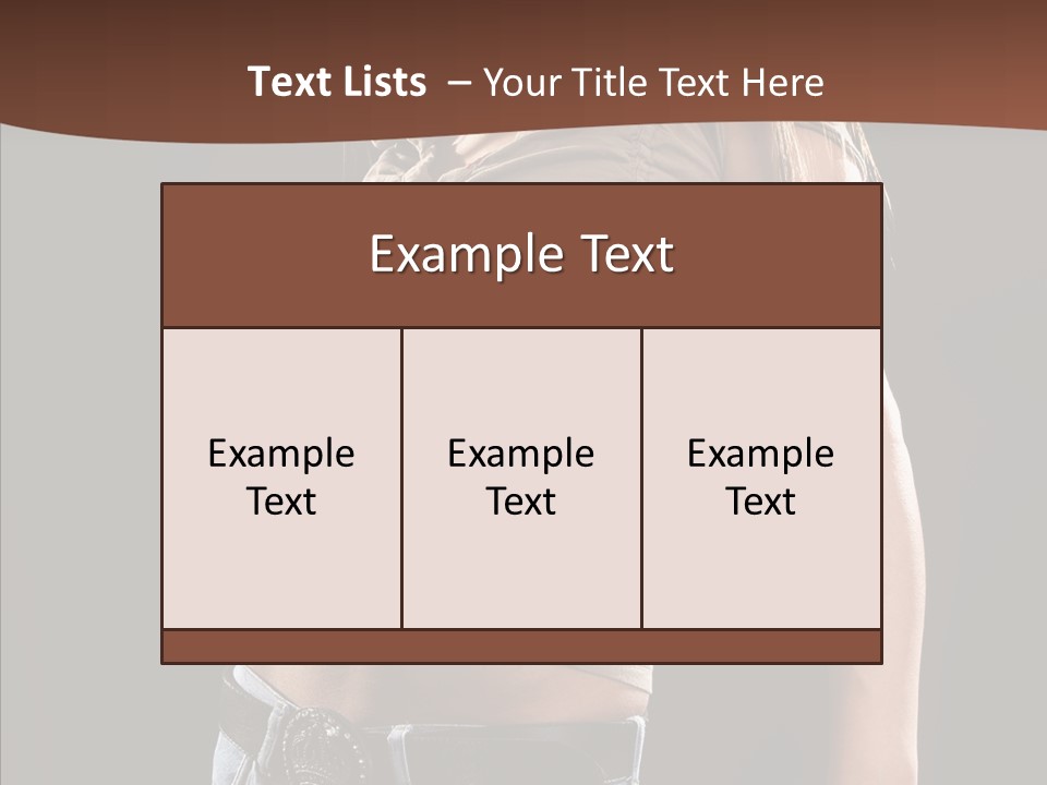 Skin Hairstyle Music PowerPoint Template