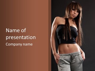 Distinctive Attractive Make Up PowerPoint Template