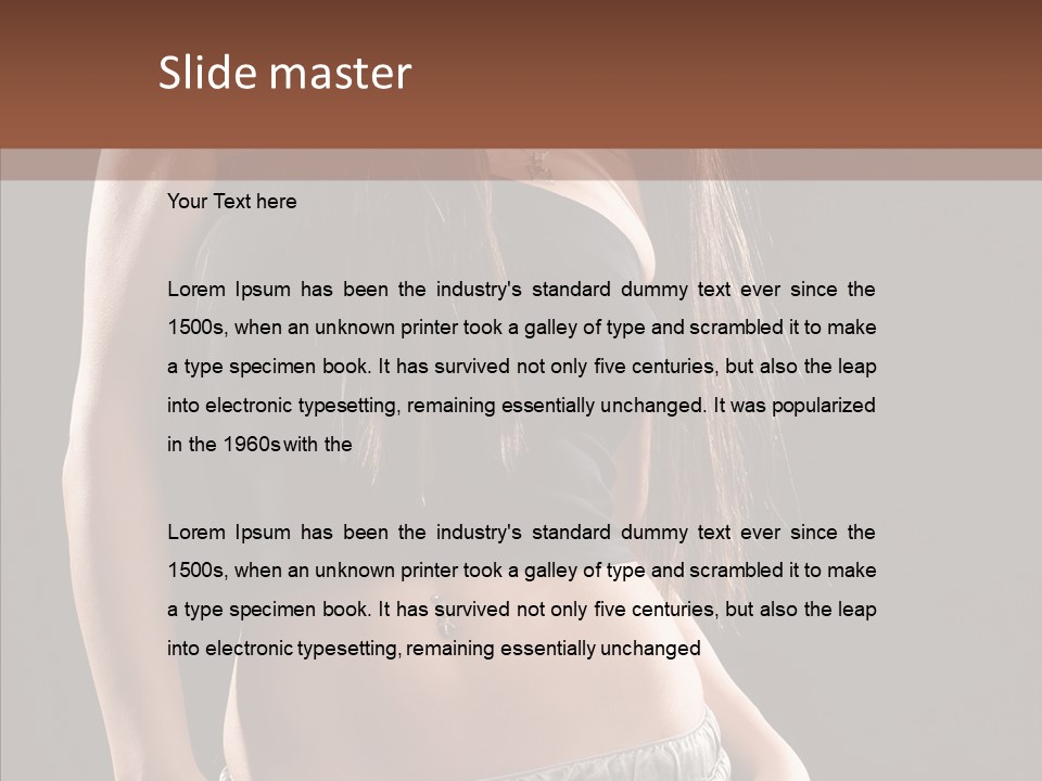 Distinctive Attractive Make Up PowerPoint Template