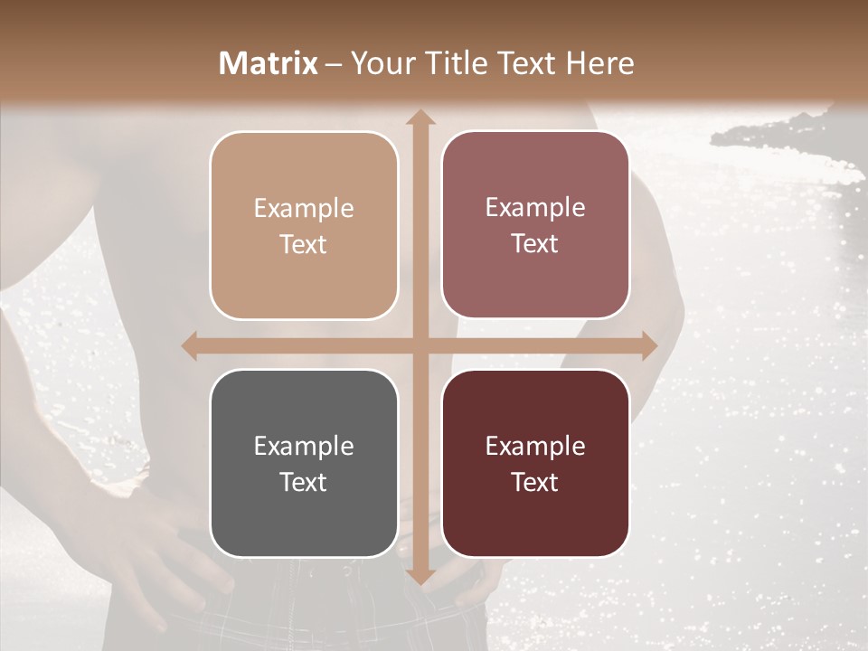 Torso Guy Swim PowerPoint Template