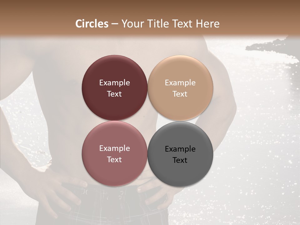 Torso Guy Swim PowerPoint Template