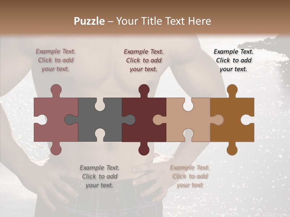 Torso Guy Swim PowerPoint Template