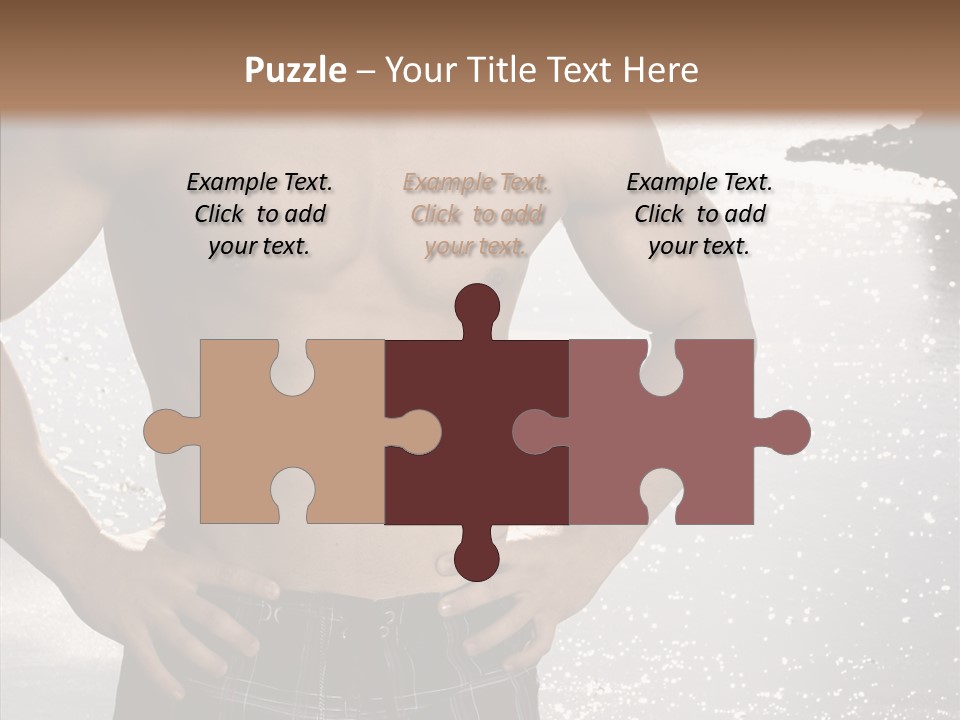 Torso Guy Swim PowerPoint Template