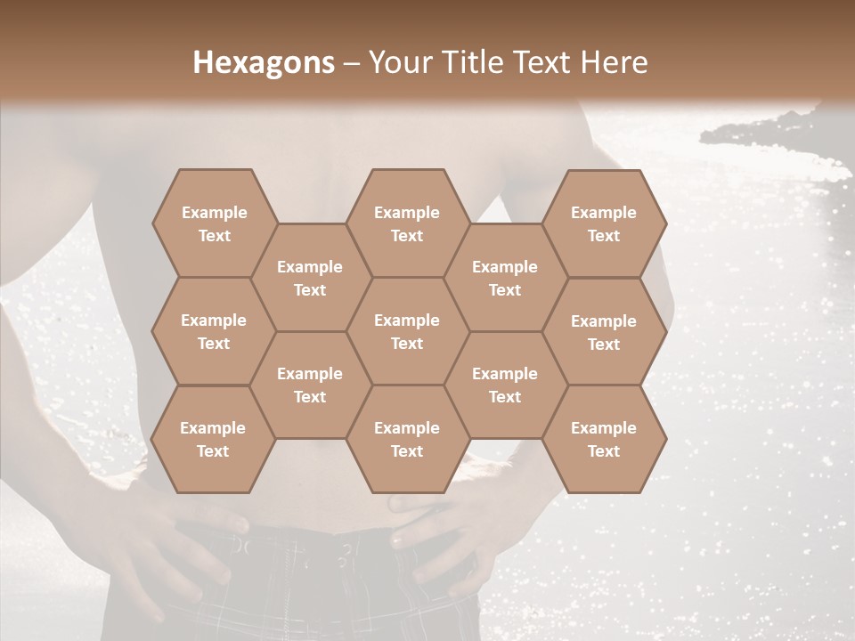 Torso Guy Swim PowerPoint Template