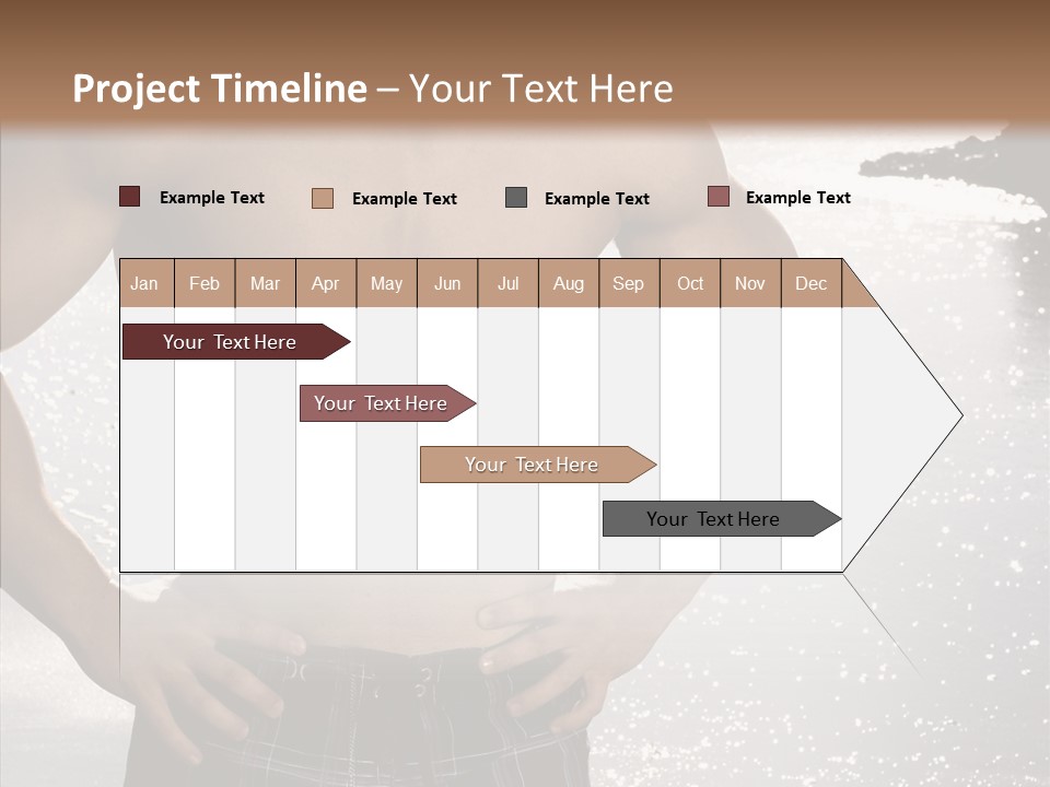 Torso Guy Swim PowerPoint Template