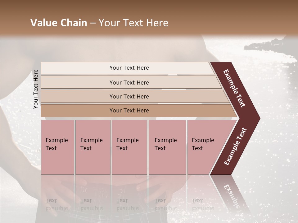 Torso Guy Swim PowerPoint Template