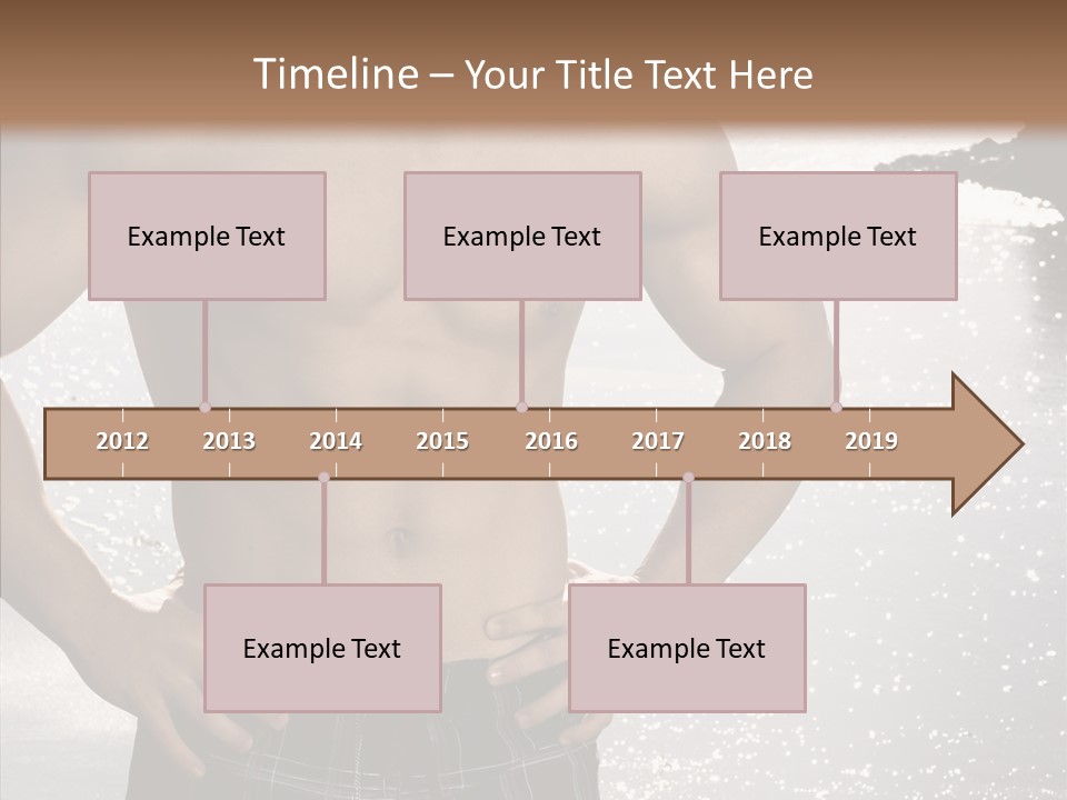 Torso Guy Swim PowerPoint Template