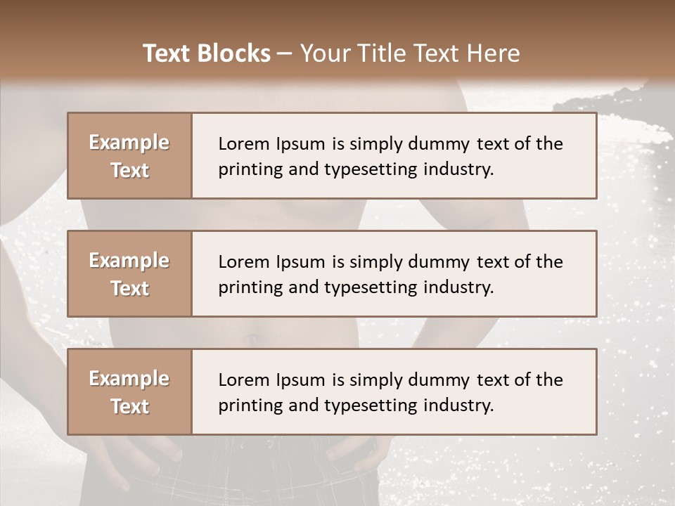 Torso Guy Swim PowerPoint Template