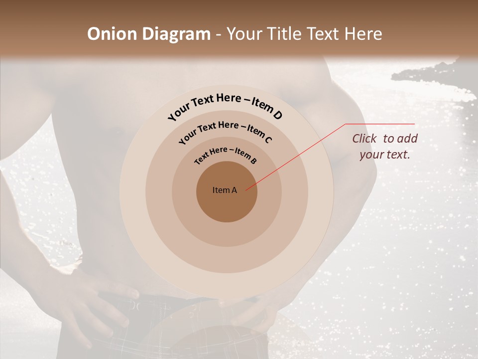 Torso Guy Swim PowerPoint Template