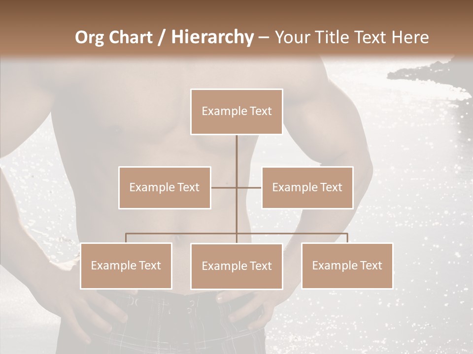 Torso Guy Swim PowerPoint Template